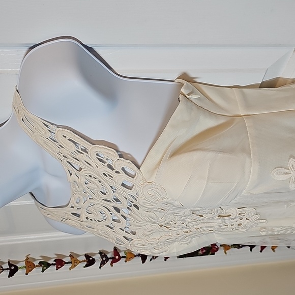 NWOT Boston Proper Cream Lace Tank Top - Picture 7 of 16